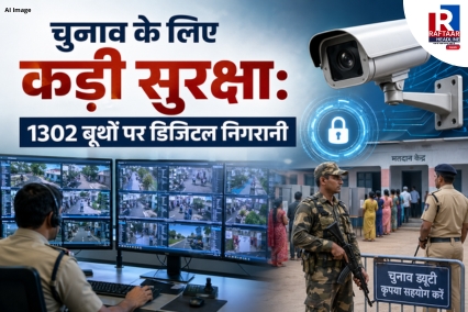 चुनाव के लिए कड़ी सुरक्षा: 1302 बूथों पर डिजिटल निगरानी