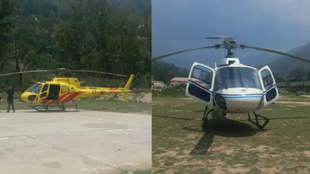 केदारनाथ रूट पर 2 हेलीकॉप्टरों की इमरजेंसी लैंडिंग